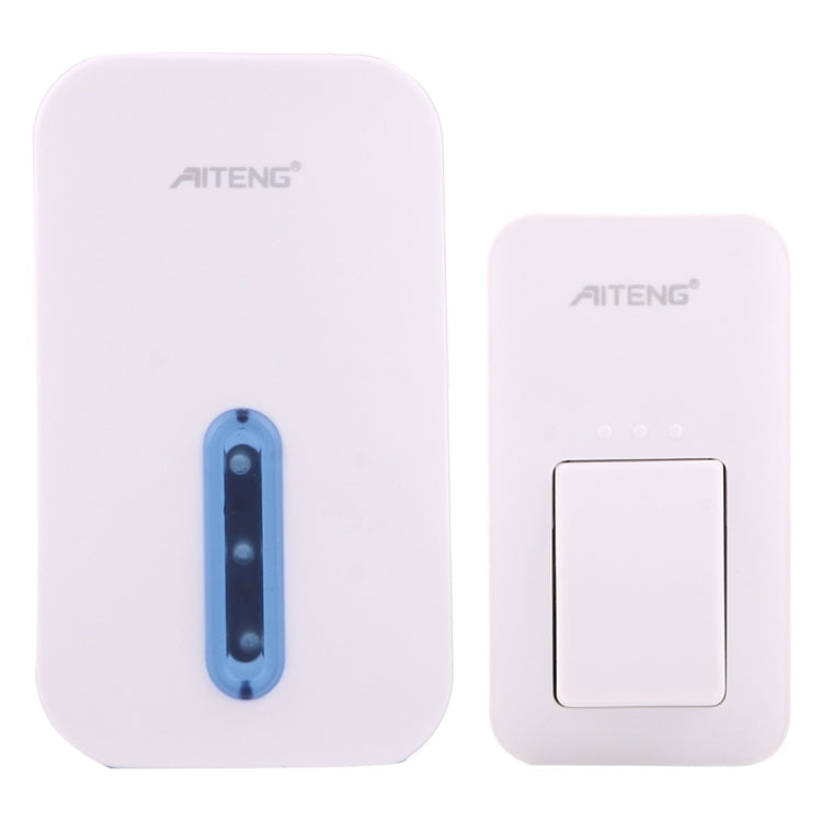 AITENG V017G Life Waterproof Battery-Free Wireless Doorbell, 1 Receiver + 1 x Transmitter, Receiver Distance: 130m, US Plug, V017G AITENG V017G Life Waterproof Battery-Free Wireless Doorbell, 1 Receiver + 1 x Transmitter, Receiver Distance: 130m, US Plug, V017G